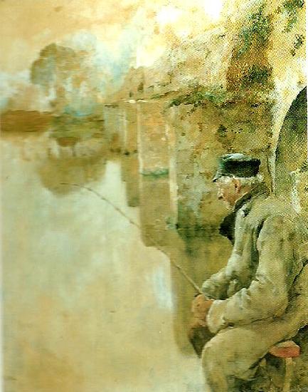 Carl Larsson fiskare fran grez -sur-loing oil painting image